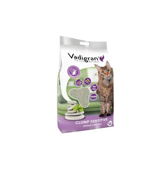 litière clump sensitive sans parfun 12kg