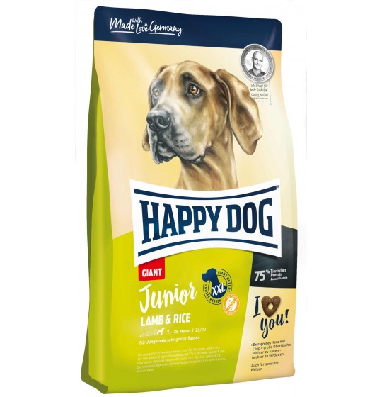 Happy dog junior GIANT Agneau & riz 15kg