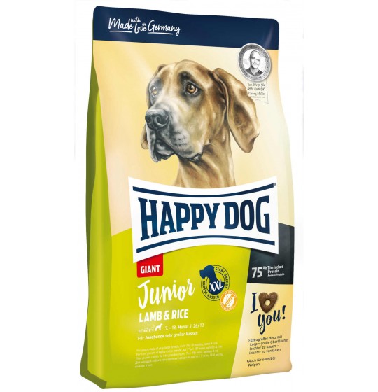 Happy dog junior GIANT Agneau & riz 2 x15kg