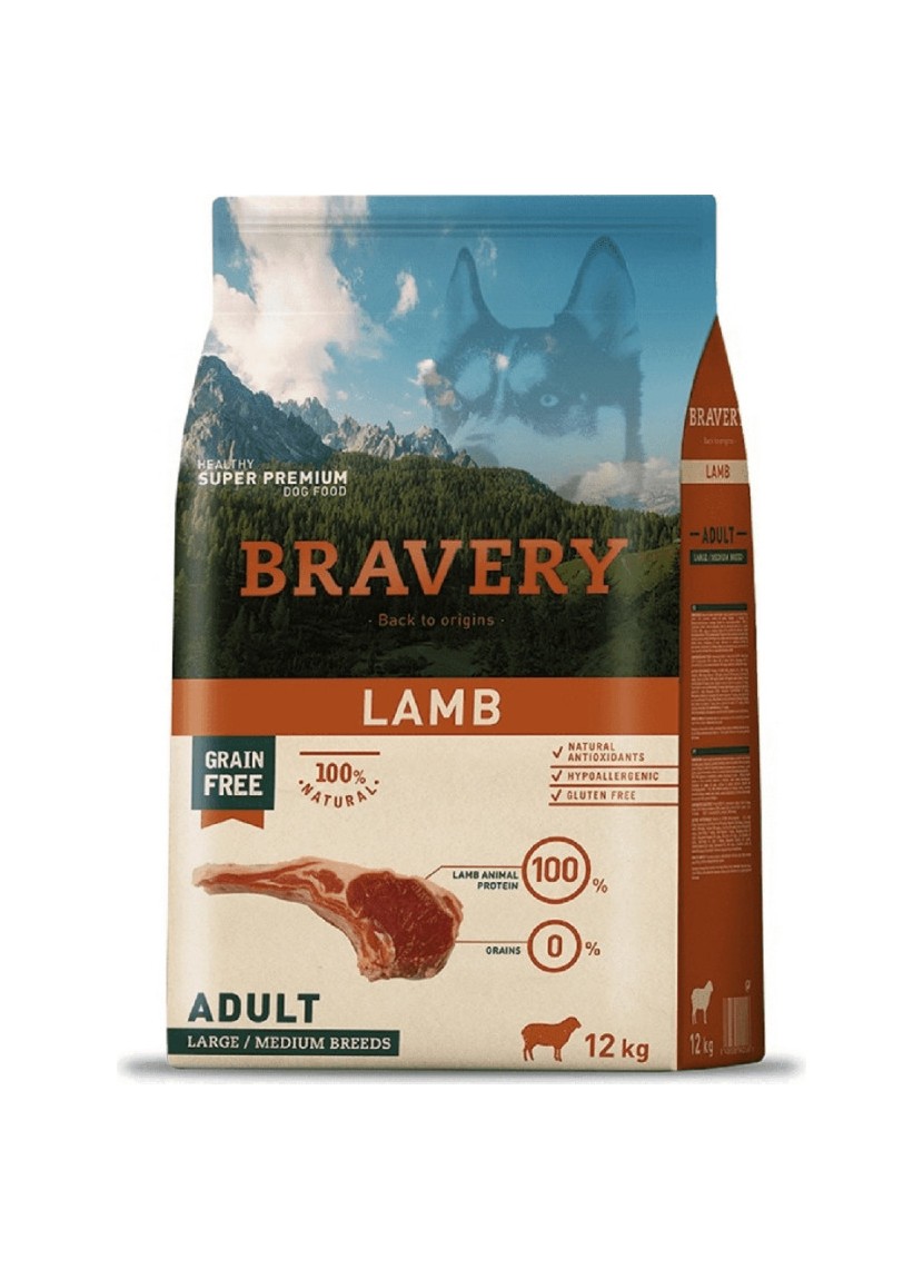 BRAVEY DOG LAMB Grainfree 12kg