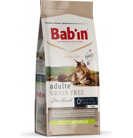 BABIN CHAT GRAIN FREE Stérilisé 2kg