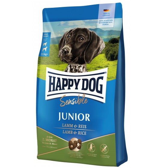 HAPPY DOG Junior Agneau & riz  10KG