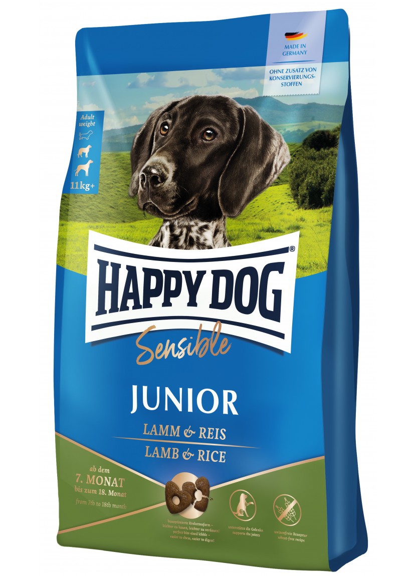 HAPPY DOG Junior Agneau & riz  10KG