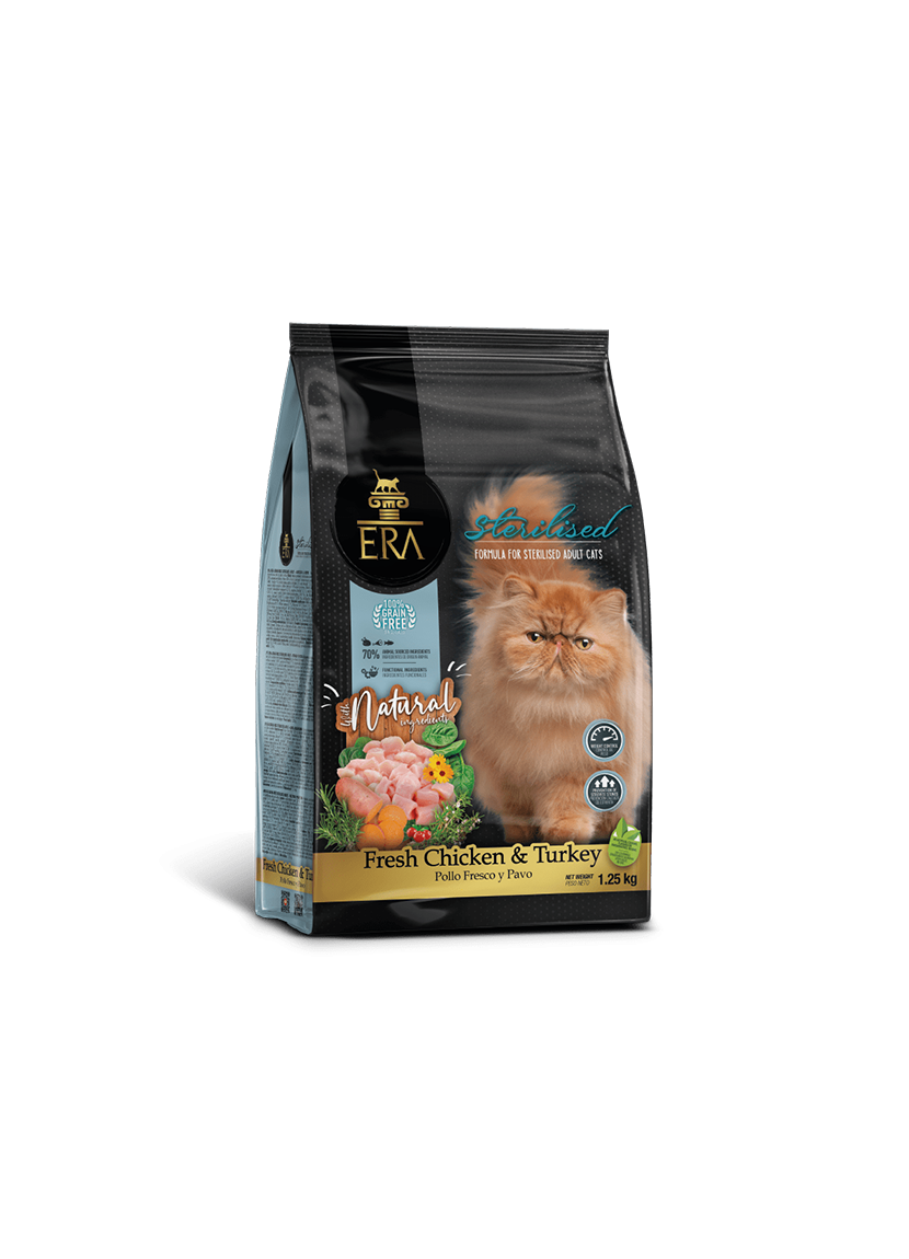 ERA CHAT STERILISE SANS CEREALES 1.25KG